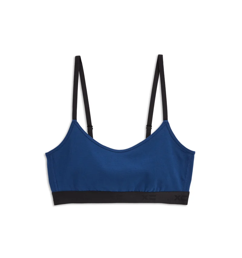 Image of Low Cut Soft Bra - Gothic Indigo