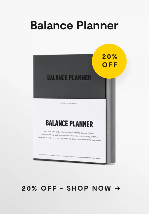 20% Off Balance Planner