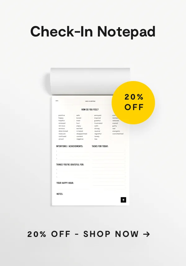 20% Off Check-In Notepad