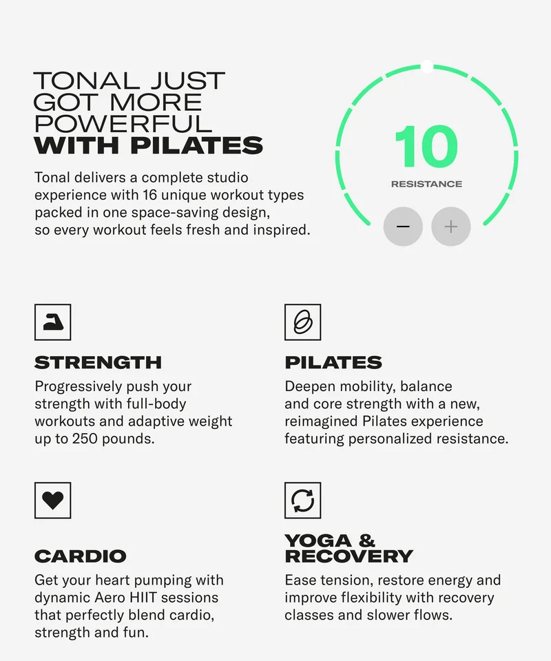 Tonal just got more powerful with pilates
