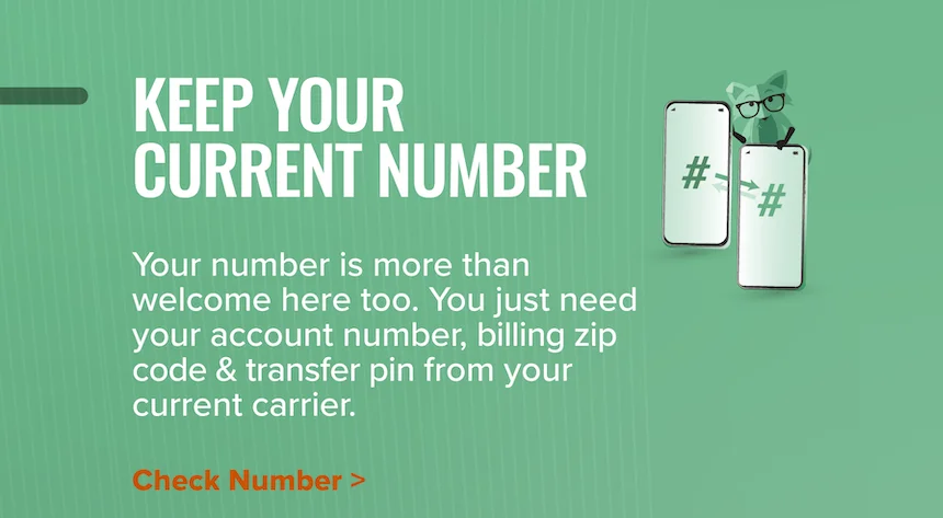 Keep your current number
