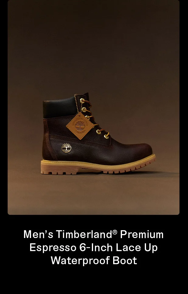 Men's Timberland Premium Espresso 6 Inch Lace Up Waterproof Boot