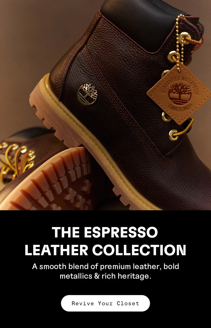 The Espresso Leather Collection. A smooth blend of premium leather, bold metallics & rich heritage. Revive your closet.