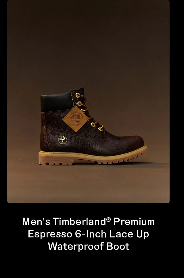 Men's Timberland Premium Espresso 6 Inch Lace Up Waterproof Boot