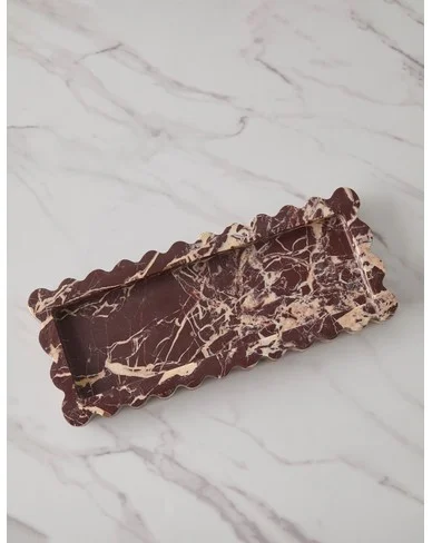 512 Tray by Anastasio Home - Cherry Gold Marble
