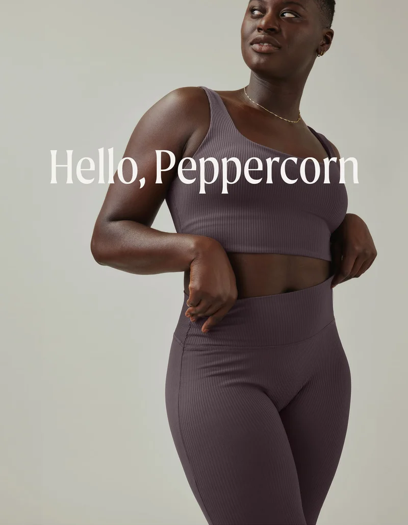Hello, Peppercorn. Athlux Bra Tank & Athlux Legging in Peppercorn.
