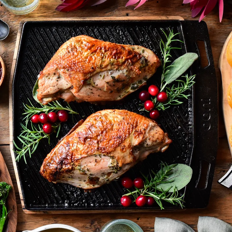 Wood-Fired Turkey Breasts