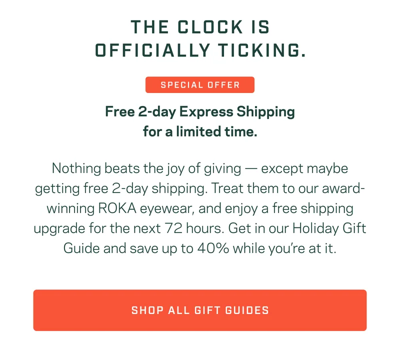 Shop the ROKA Gifting Event