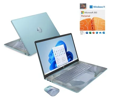 HP 17" Touch AMD R5 16GB 1TB SSD w/ HP Support MS365 & Voucher