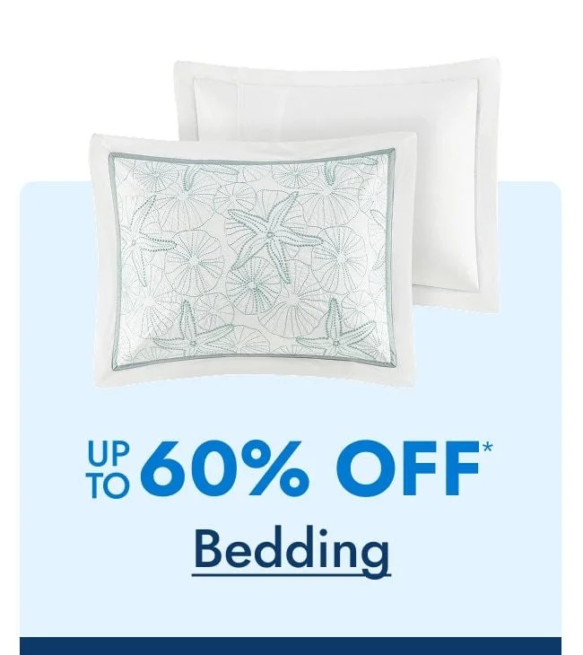 Bedding Up to 60% Off