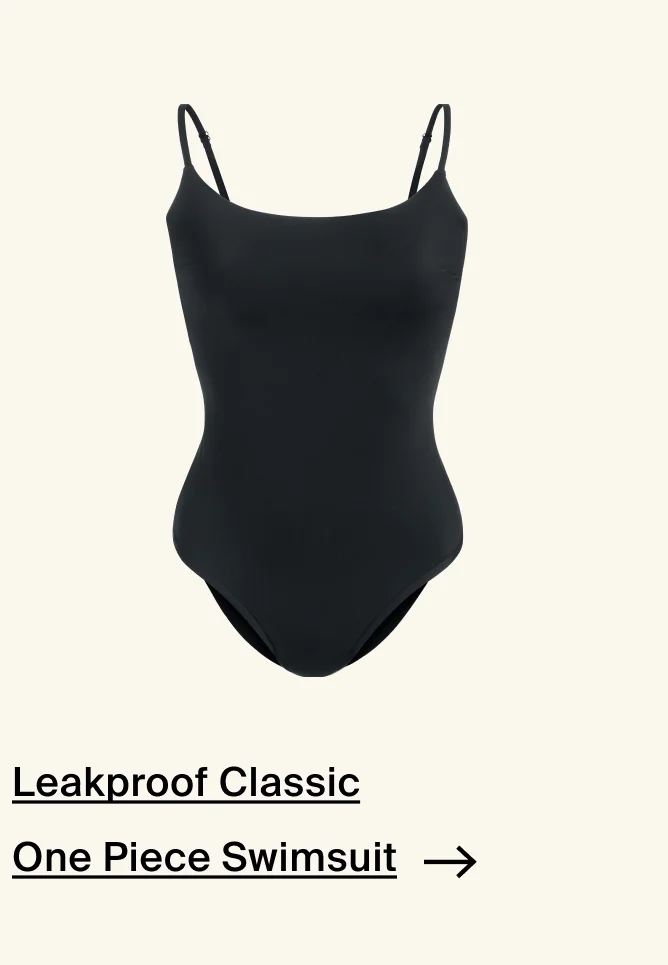 Leakproof Classic One Piece. Swimsuit.