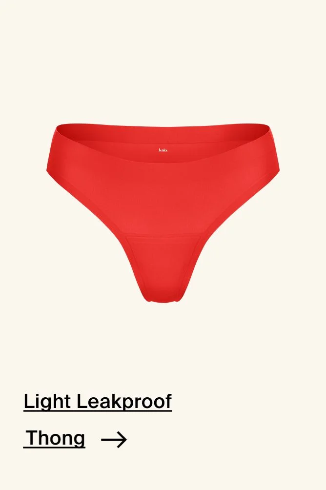 Light Leakproof No-Show Thong.