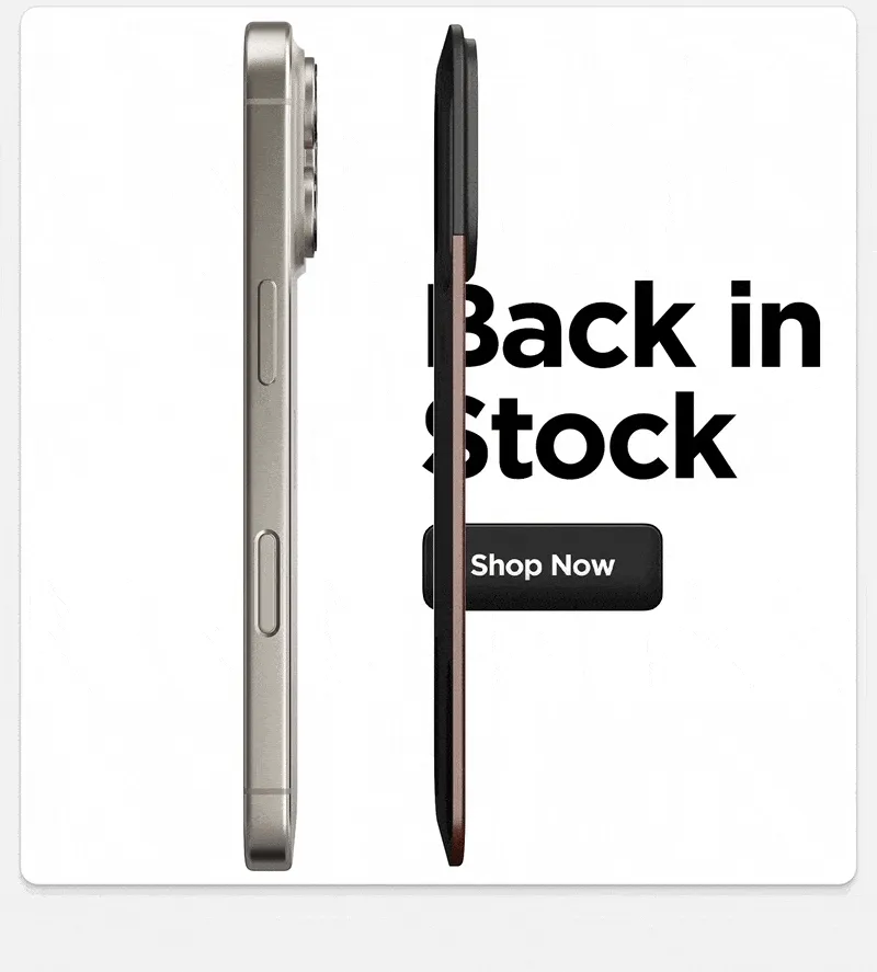 Back in stock. Designed with microsuction patches and an integrated magnet array, Magnetic Leather Back stays securely attached to your iPhone day in and day out. Remove and reinstall it with a satisfying snap.