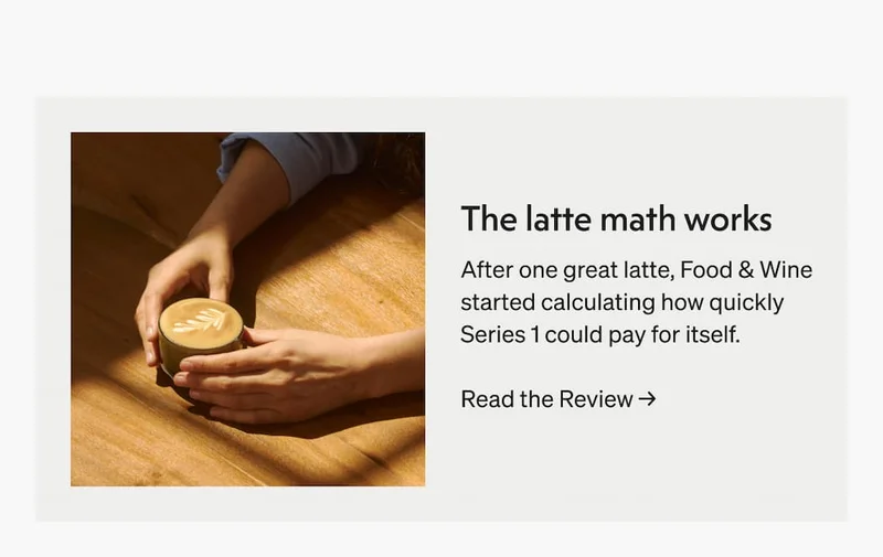 The latte math works. Read the review.