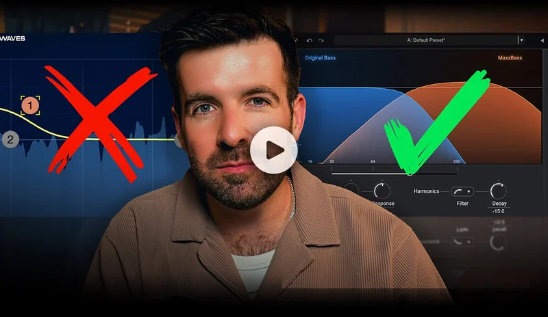 Boosting Bass without EQ using MaxxBass® (From the Waves Free Plugin Pack)
