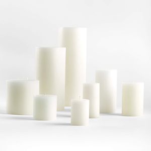 White Pillar Candle