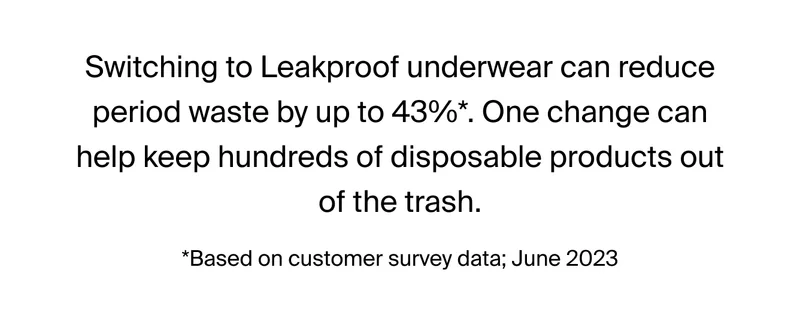 Small switch. Big difference. One chance can help keep hundreds of disposable products out of the trash. *Based on customer survey data; June 2023.