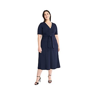 Maggy London Solid Scuba Crepe Dress
