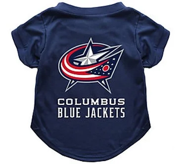 Littlearth NHL Pet T-Shirt  Size Large  Blue Jackets