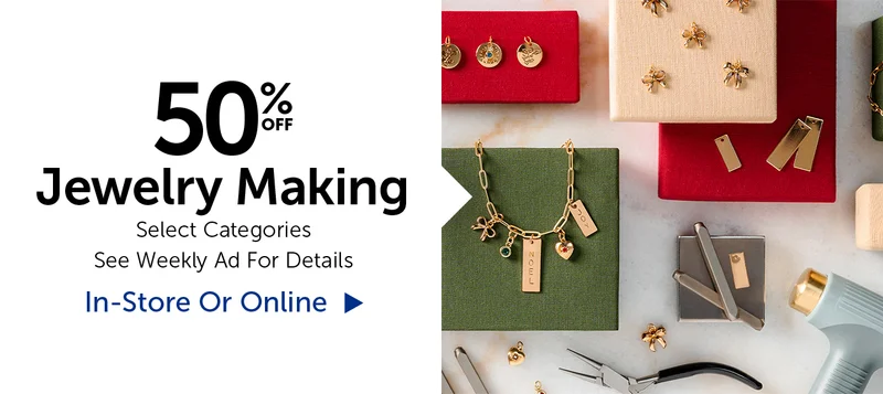50% Off Jewelry Making - Select Categories
