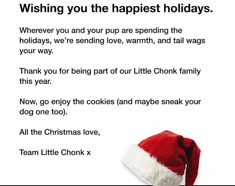 Wishing you the happiest holidays.