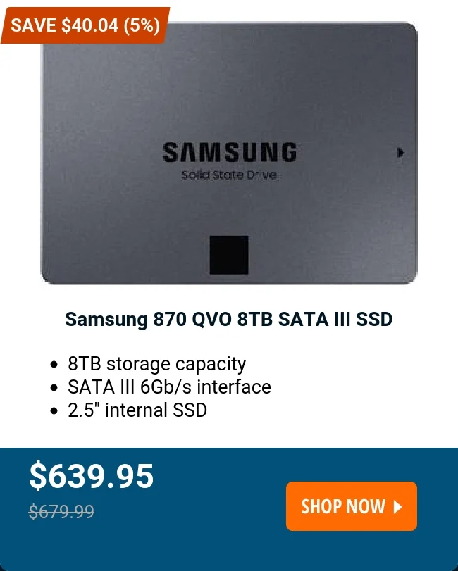 Samsung 870 QVO 8TB SATA III SSD