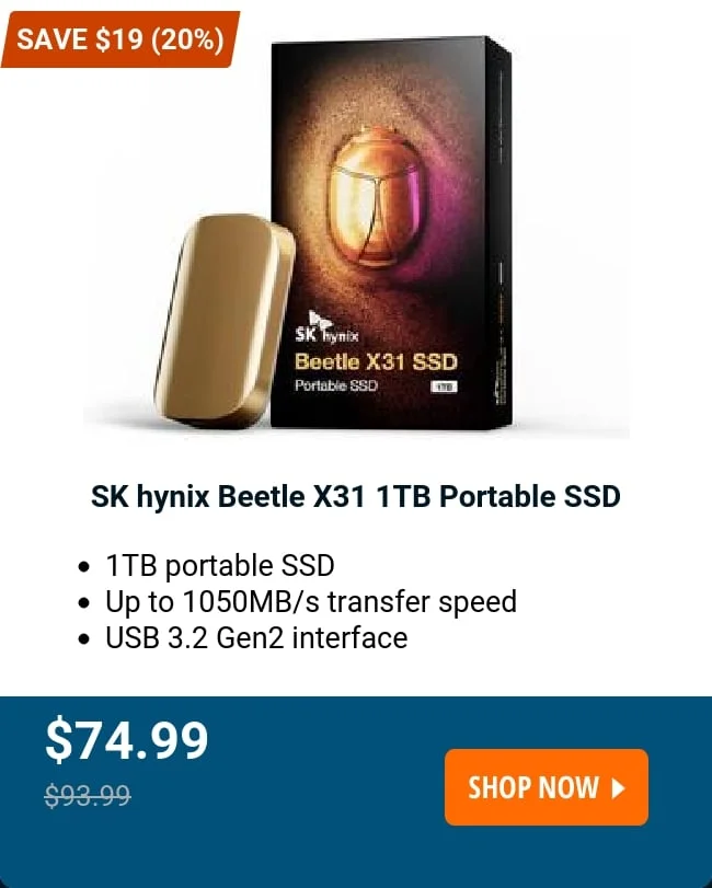 SK hynix Beetle X31 1TB Portable SSD