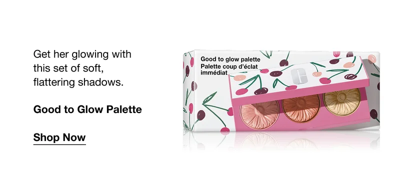 Get her glowing with this set of soft, flattering shadows. Good to Glow Palette Shop Now