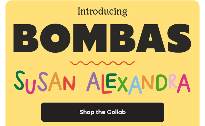 Introducing | BOMBAS | SUSAN ALEXANDRA | Shop the Collab