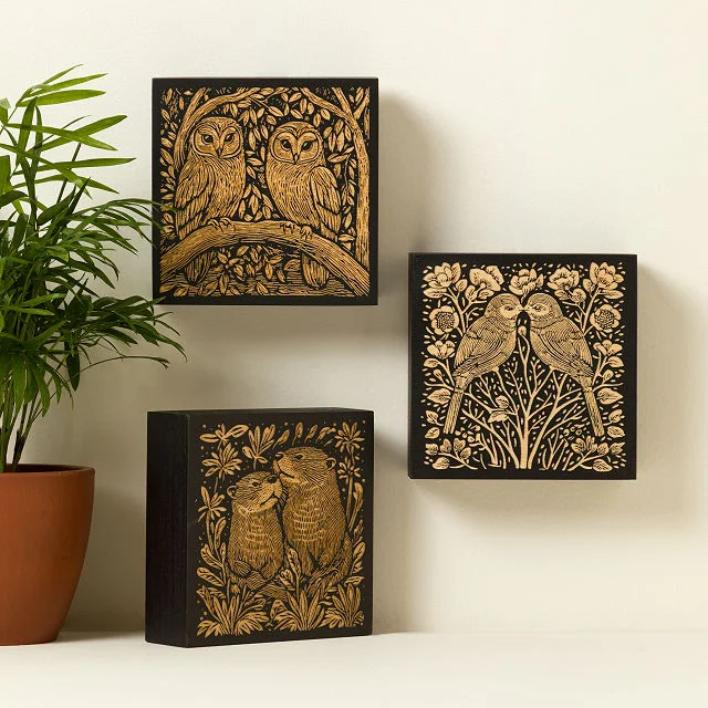Mates for Life Wood Engraved Illustration