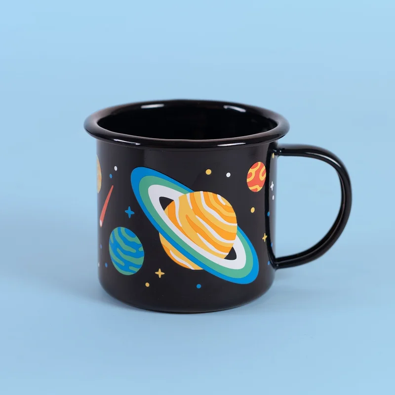 Image of Solar System Enamel Mug
