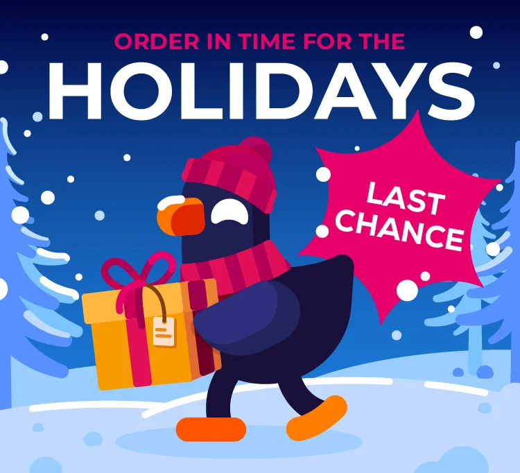 Order in Time For The Holidays!