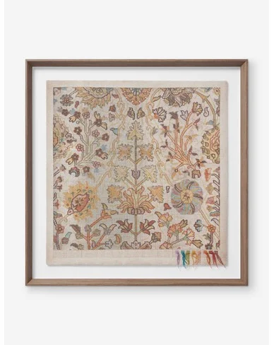 Deliz Textile Wall Art-Brown / 25" x 25"