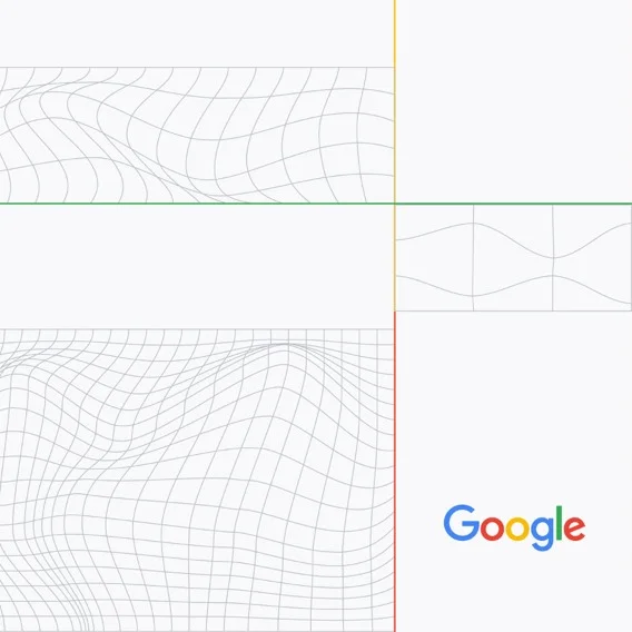 Illustration of intersecting lines on a white background forming multiple squares, some are blank and some are filled with criss-crossing lines, with the word 'Google' on the bottom right.