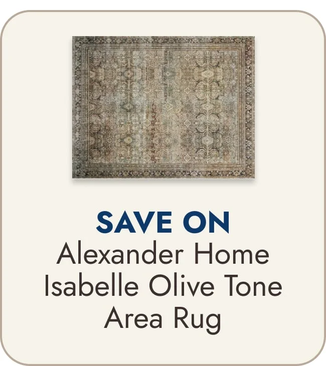 Alexander Home Isabelle Olive Tone Area Rug
