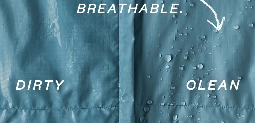 A clean shell is warm, dry and breathable.