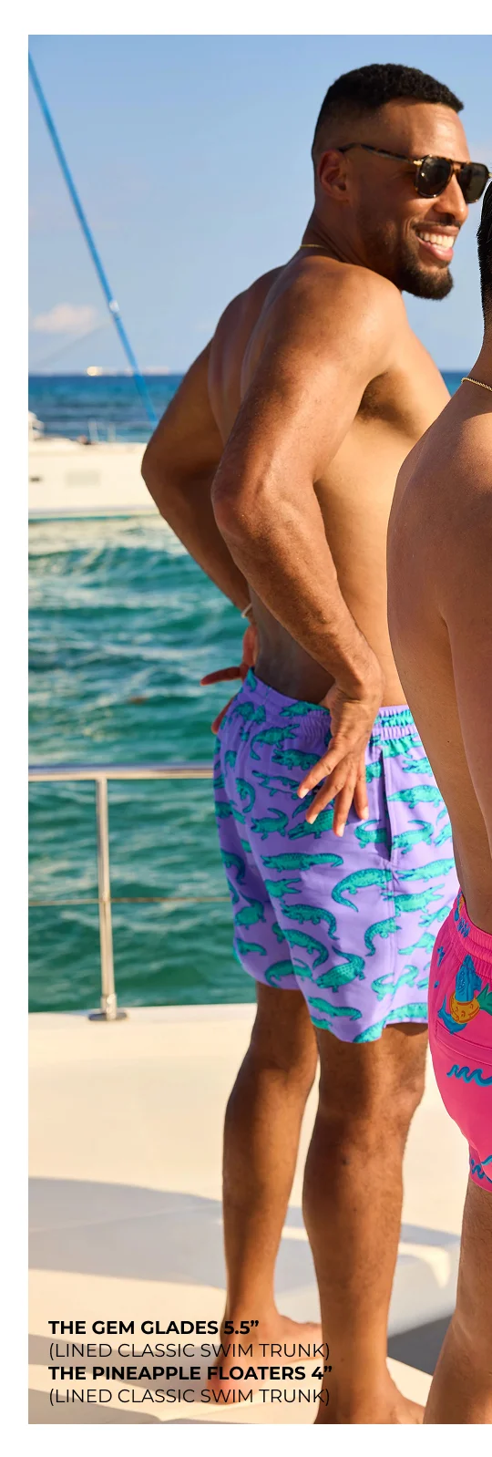 Lined Classic Swim Trunk: The Gem Glades 5.5"