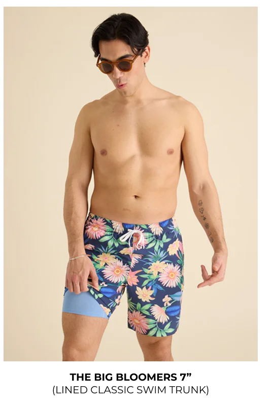 Lined Classic Swim Trunk: The Big Bloomers 7"