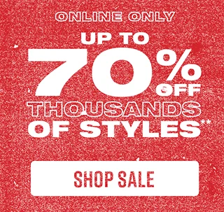Online Only. Up to 70% Off Thousands Of Styles. Shop Sale