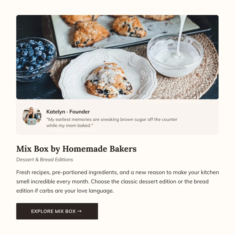 Mix Box by Homemade Bakers