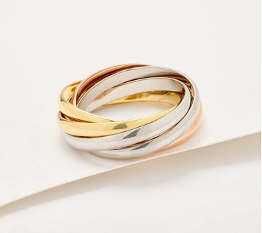 David Markstein Sterling Silver 6 Band Rolling Ring