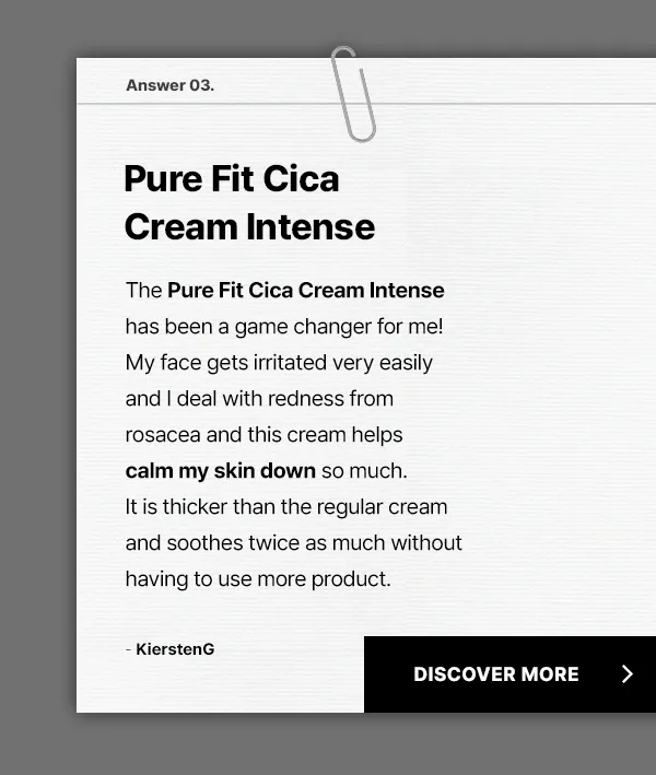pure fit cica cream intense