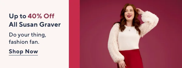 up to 40% off all susan graver