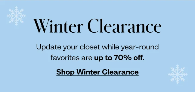Shop Winter Clearance