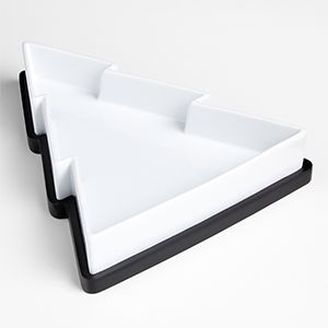 Oven-to-Table Holiday Tree Casserole Dish with Wood Trivet