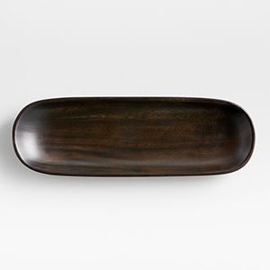 Tondo 16.5" Ebonized Oval Platter