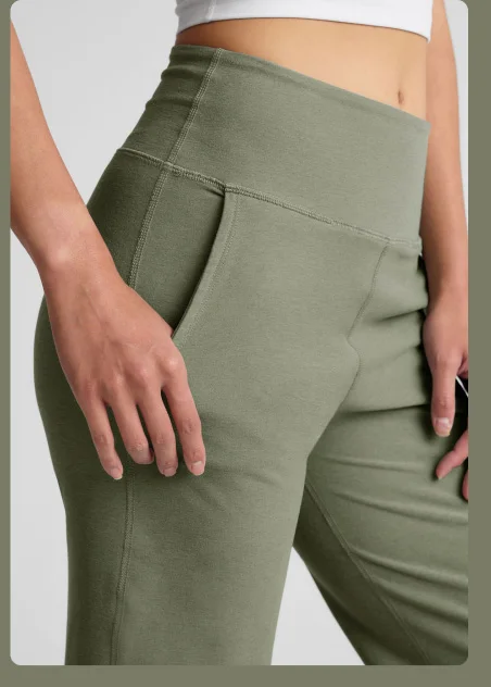Spacedye Laid Back Wide Leg Pant in Grey Sage Heather