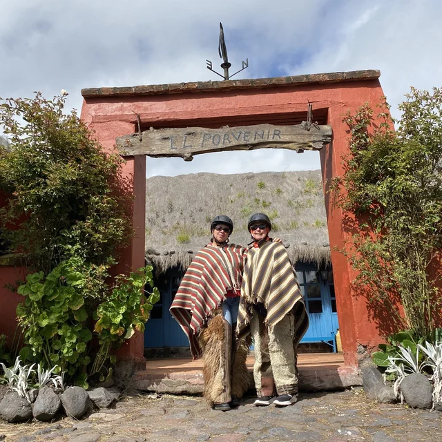 Chamidae and mom in Ecuador