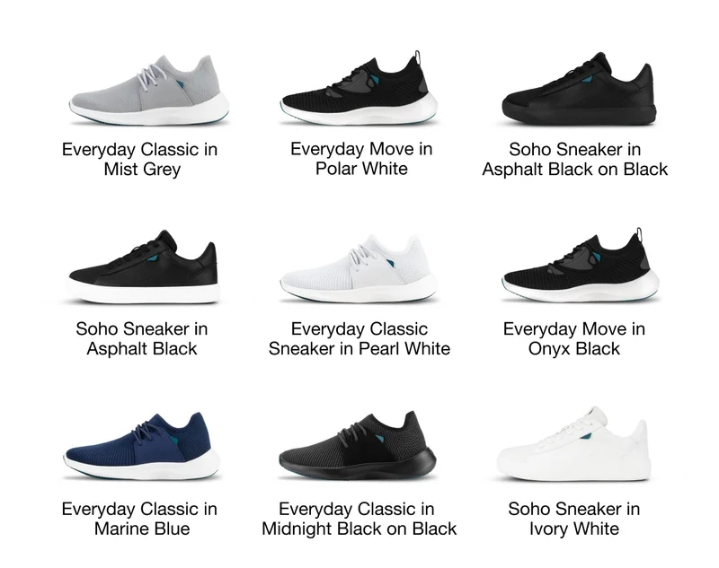 Product grid of the select styles included in the offer.