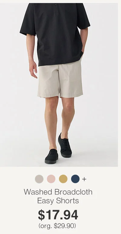 Shop Washed Broadcloth Easy Shorts